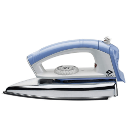 Bajaj New Popular 1000 W Dry Iron with Advance Soleplate and Anti-bacterial German Coating Technology, (white/lavender)