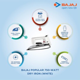 Bajaj Popular 750-Watt Dry Iron