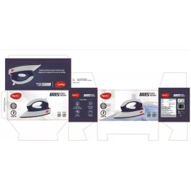 Pigeon IRIS DRY IRON 1000 W Dry Iron (White & Blue)