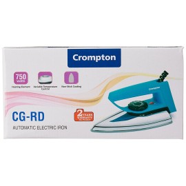 Crompton Greaves RD 750-Watt Dry Iron with Double Layer Non-stick Coating (Blue)