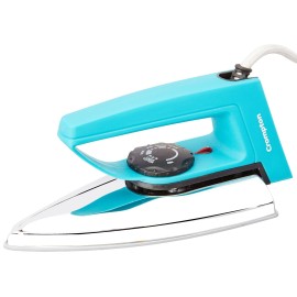 Crompton Greaves RD 750-Watt Dry Iron with Double Layer Non-stick Coating (Blue)