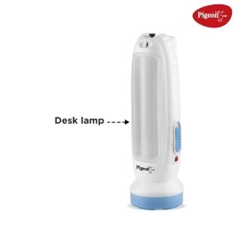 Pigeon Vega Led Emergency Rechargeable Lamp with 900 mAH and 4 Hours Backup,White,Medium Pigeon Vega Led Emergency Rechargeable Lamp with 900 mAH and 4 Hours Backup,White,Medium