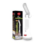 Pigeon Dhruv Shine 2 in 1 Desk and Torch Emergency Lamp with 1200 mAh and 8 Hours Backup (White, Pack of 1, Plastic)