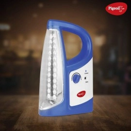 Pigeon Equino LED Emergency Rechargeable Lamp with 1600 mAH and 50 Hours Backup (Blue) Pigeon Equino LED Emergency Rechargeable Lamp with 1600 mAH and 50 Hours Backup (Blue)