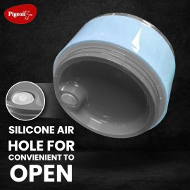 Pigeon Tiffin Box Warm And Fresh Stainless Steel Insulated Pack of 2 (Blue)