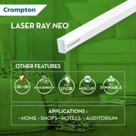 Crompton Laser Ray Neo LED Tube Light (20watt,Cool Day Light-CDL)