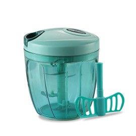 Pigeon Handy Chopper with 5 Stainless Steel Blades and 1 Plastic Whisker (14077,XL,Green)
